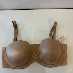 NWT Soma Women's Beige Vanishing Strapless Underwire Bra size 38DD